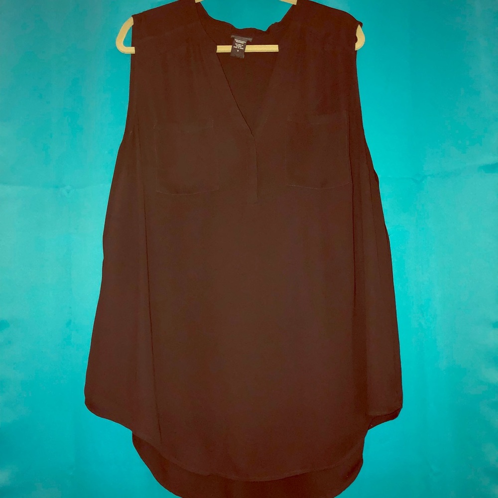 Sheer sleeveless blouse